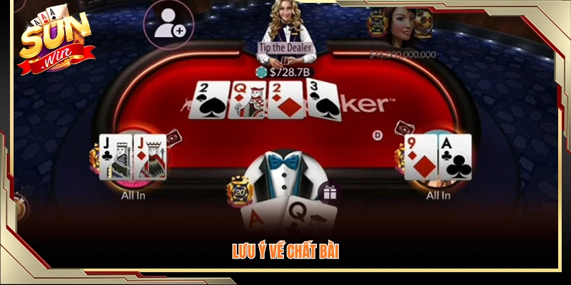 Ghi nhớ quy tắc về chất bài trong quá trình so sánh 